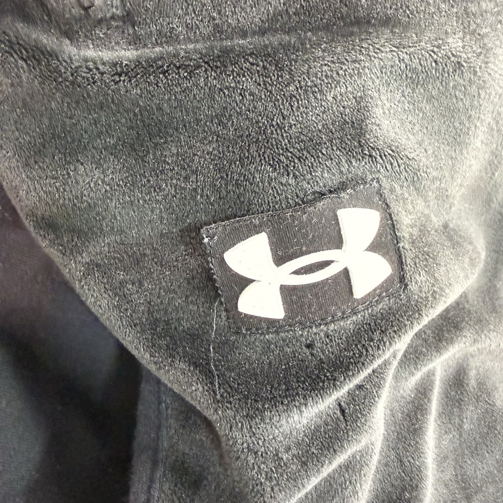 Under Armour Mens Loose Jogger Fleece Black Size 2XL Drawstring Velvet Plush - Picture 7 of 8